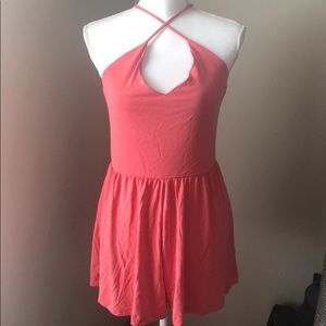 Pink Romper, size L, adjustable straps